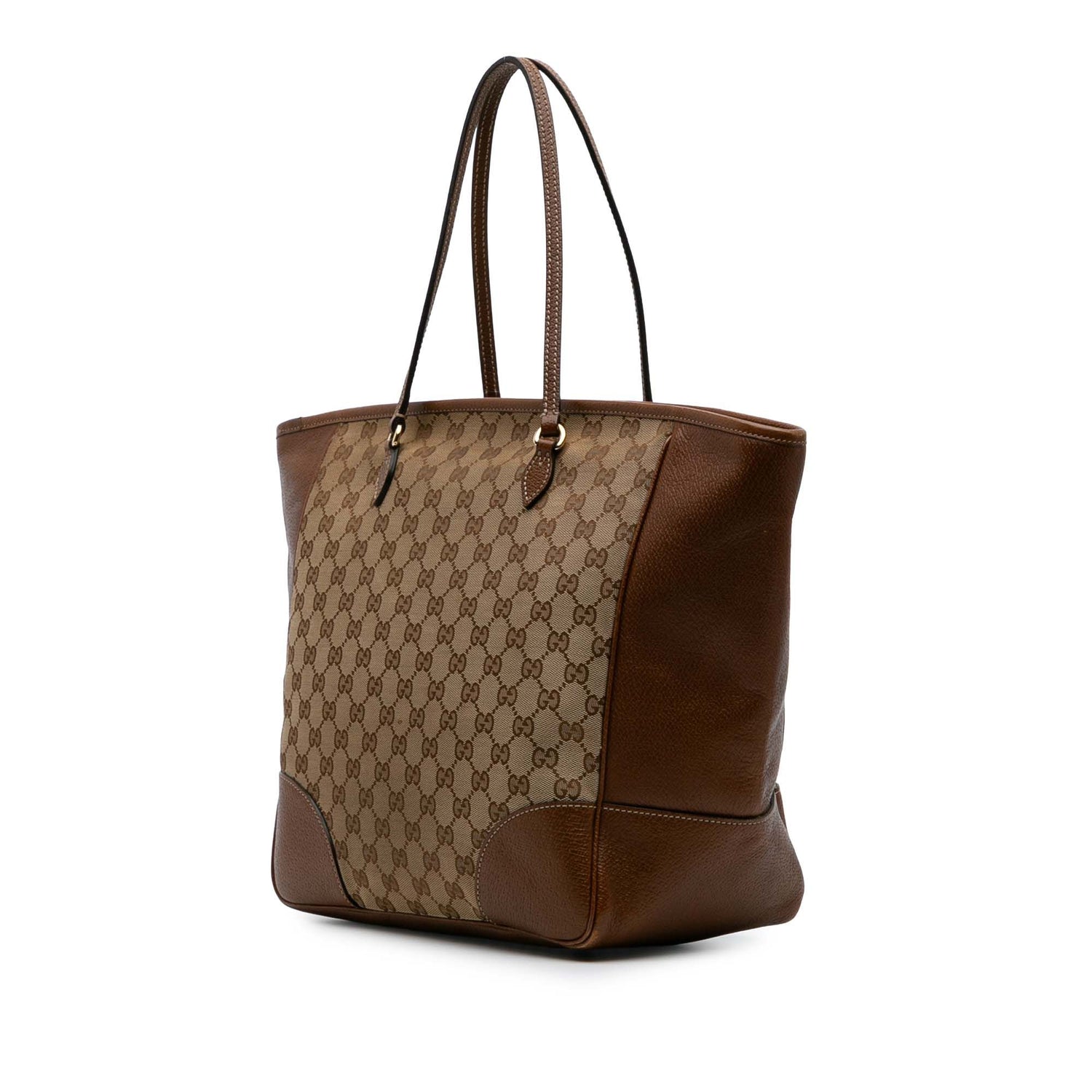 Gucci GG Canvas Bree Tote Brown