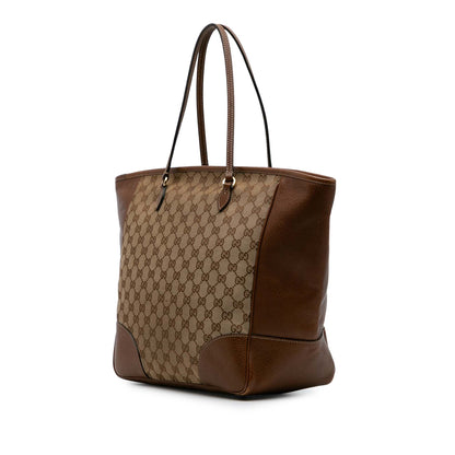 Gucci GG Canvas Bree Tote Brown