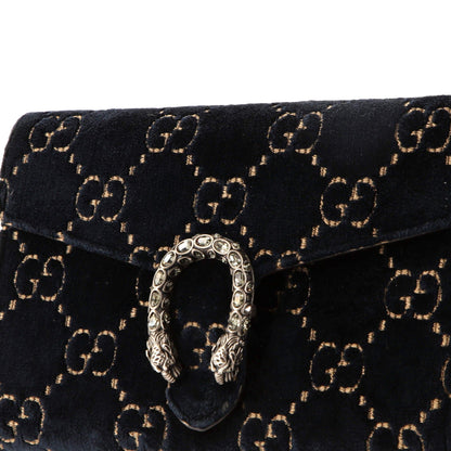 Gucci Dionysus Chain Wallet Gg Velvet Small