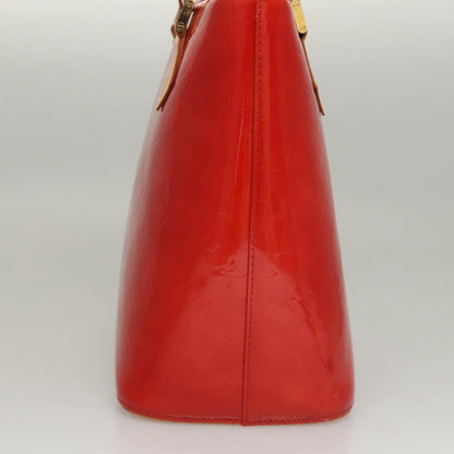 Louis Vuitton Vernis Houston Hand Bag Red M 91092 Lv Auth