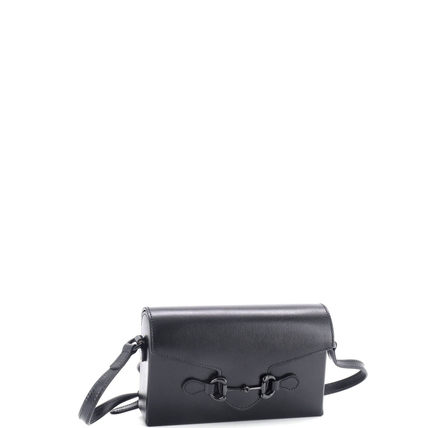 Gucci Horsebit 1955 Flap Crossbody Bag Leather Mini