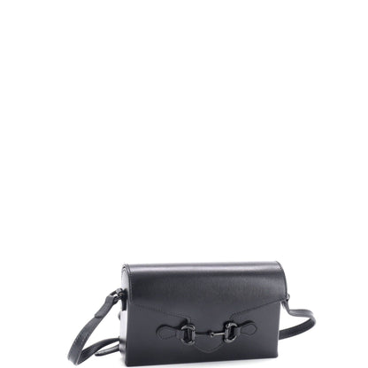 Gucci Horsebit 1955 Flap Crossbody Bag Leather Mini