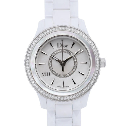 Christian Dior VIII 33mm Ceramic Diamond MOP Dial Ladies Watch CD1231E4C001