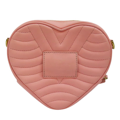 Louis Vuitton New Wave Love Lock Heart Shoulder Bag Calfskin Pink M 53205