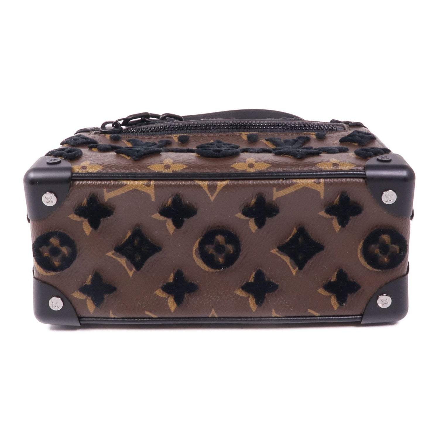 Louis Vuitton Monogram/velvet Soft Trunk Shoulder Bag Brown Shoulder Bag M 68970