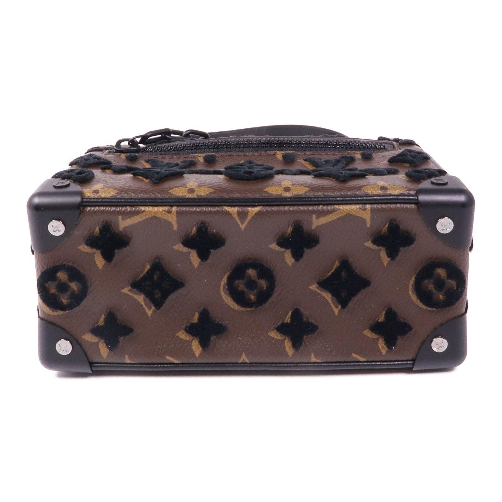 Louis Vuitton Monogram/velvet Soft Trunk Shoulder Bag Brown Shoulder Bag M 68970