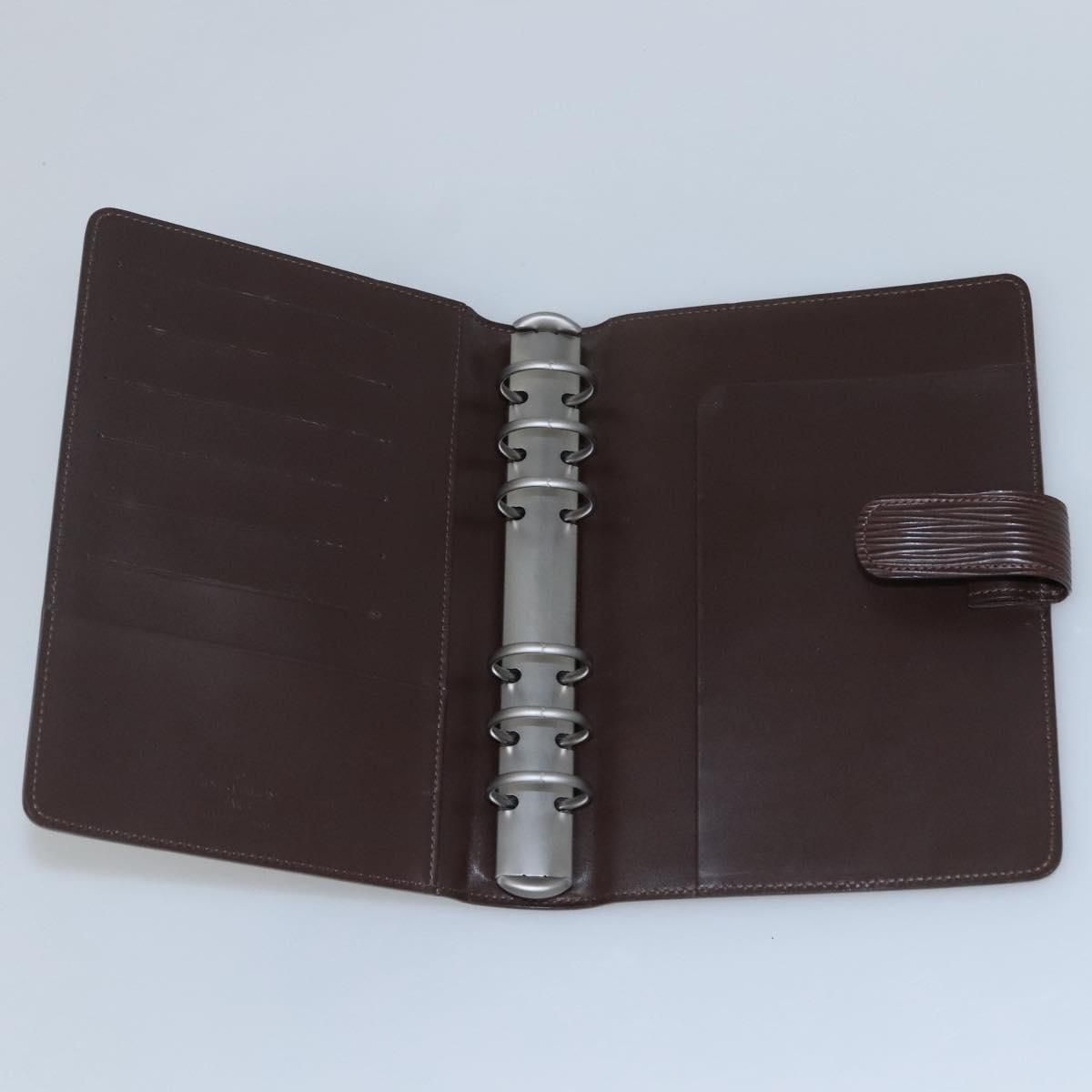 Louis Vuitton Epi Agenda Mm Day Planner Cover Mocha R 2004d Lv Auth