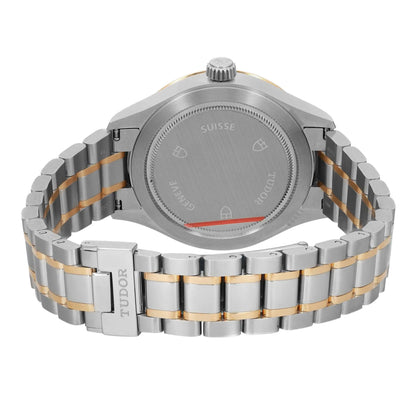 Tudor Style 18K Yellow Gold Steel 38mm Champagne Diamond Dial Watch 12503-0004