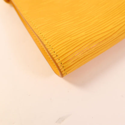 Louis Vuitton Epi Pochette Accessoires Pouch Kinpaku Handmade Bag Yellow Handbag M 5294a