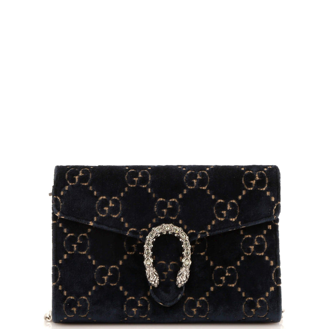 Gucci Dionysus Chain Wallet Gg Velvet Small